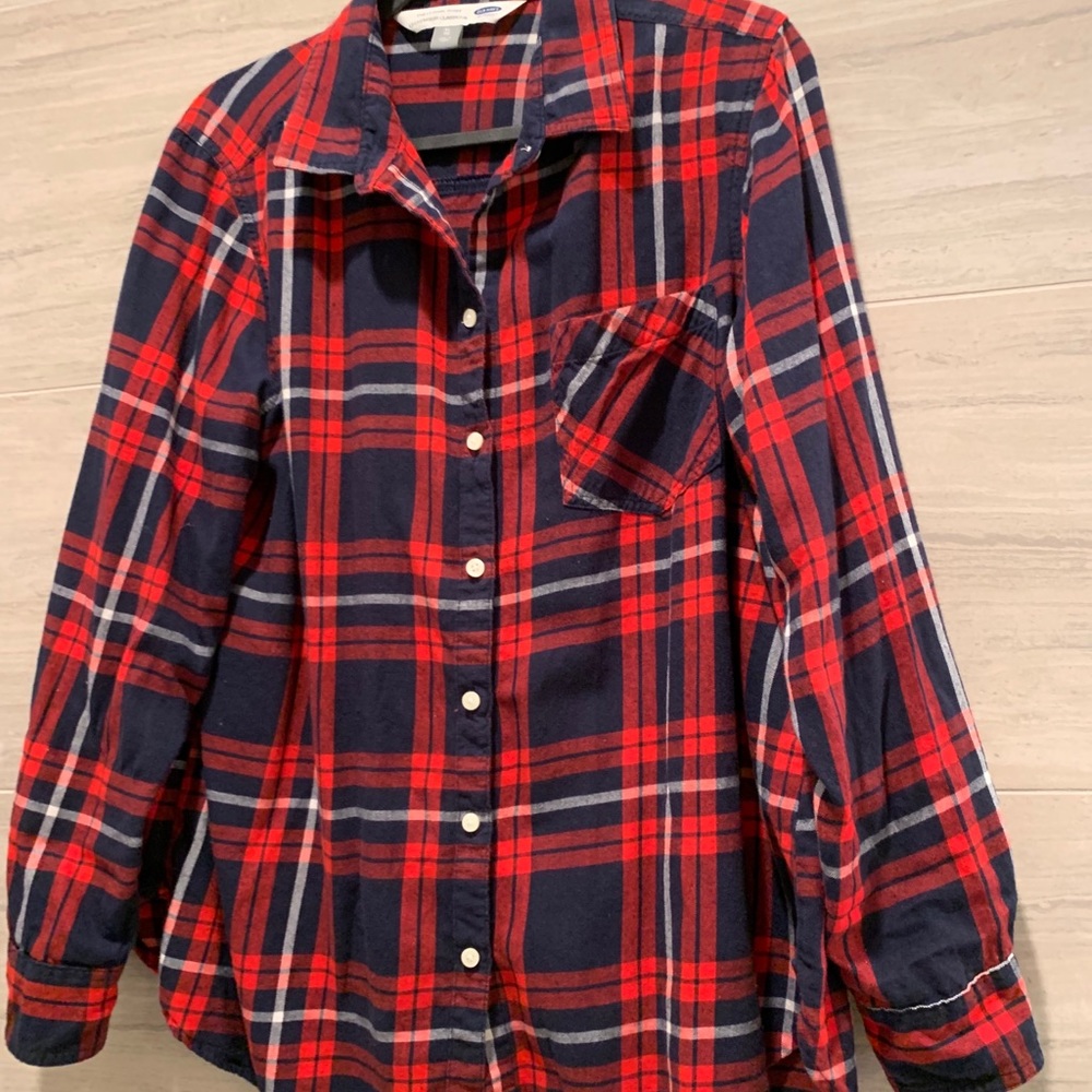 XL Old Nacy plaid button up